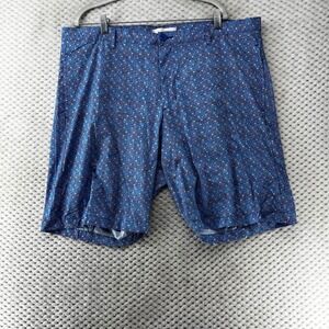 Robert Graham‎ Classic Fit Shorts  Geometric Print Casual Blue Mens Size 40